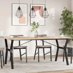 vidaXL Patas de mesa de comedor estructura Y acero 160x80x73 cm Hot