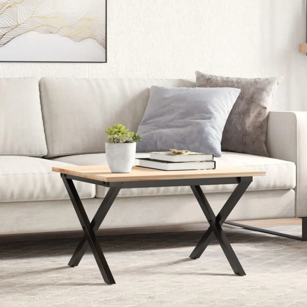 vidaXL Accesorios Para Mesas-Patas de mesa de centro estructura X acero 50x40x38 cm