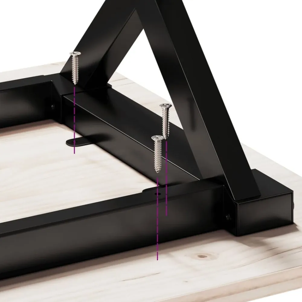 vidaXL Accesorios Para Mesas-Patas de mesa de centro estructura X acero 50x40x38 cm