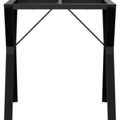 vidaXL Accesorios Para Mesas-Patas de mesa de comedor estructura Y acero 70x70x73 cm