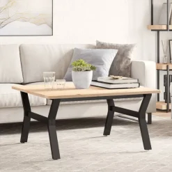 vidaXL Patas de mesa de centro estructura Y acero 80x70x43 cm Discount