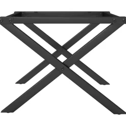 vidaXL Accesorios Para Mesas-Patas de mesa de centro estructura X acero 60x40x38 cm
