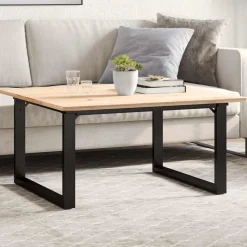 vidaXL Patas de mesa de centro estructura O acero 70x60x43 cm