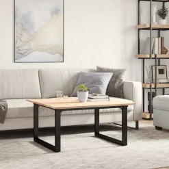 vidaXL Patas de mesa de centro estructura O acero 70x60x43 cm