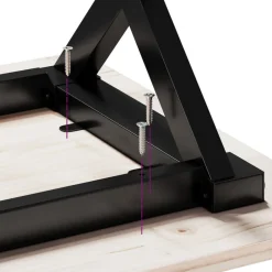 vidaXL Patas de mesa de comedor estructura X acero 60x40x73 cm Hot