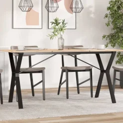 vidaXL Patas de mesa de comedor estructura Y acero 140x60x73 cm Best