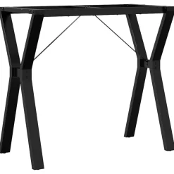 vidaXL Accesorios Para Mesas-Patas de mesa de comedor estructura Y acero 80x40x73 cm