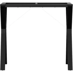 vidaXL Accesorios Para Mesas-Patas de mesa de comedor estructura Y acero 80x40x73 cm