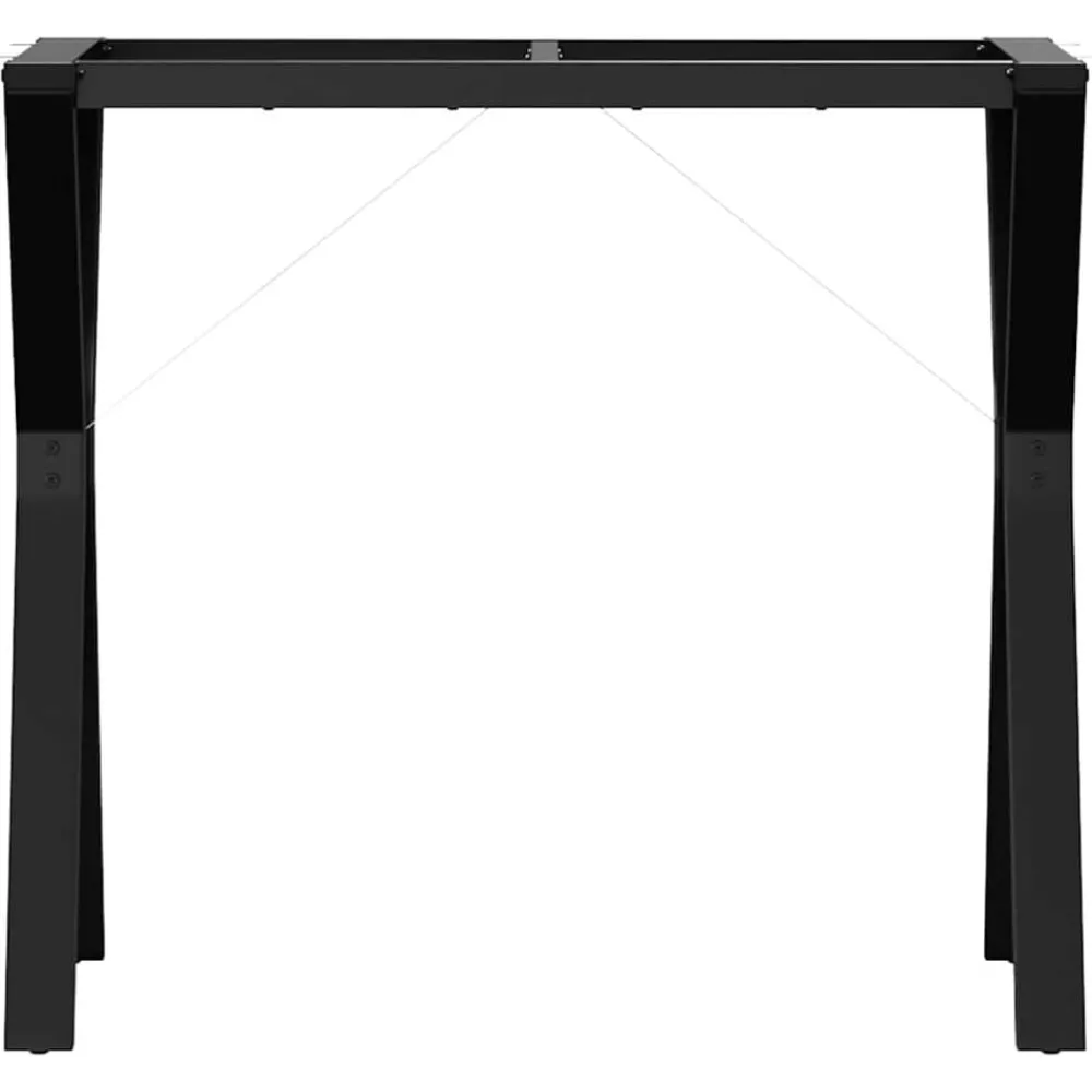 vidaXL Accesorios Para Mesas-Patas de mesa de comedor estructura Y acero 80x40x73 cm