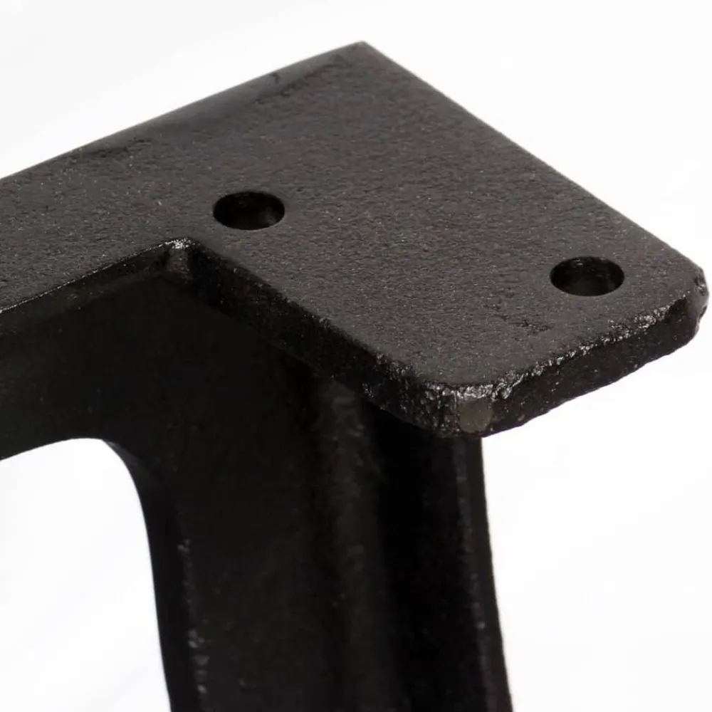 vidaXL Accesorios Para Mesas-Patas de mesa de comedor en A hierro fundido 2 unidades