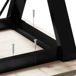 vidaXL Patas de mesa de comedor estructura Y acero 60x40x73 cm Best