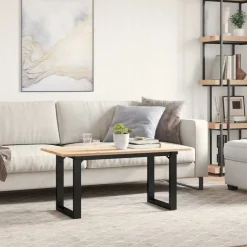 vidaXL Patas de mesa de centro estructura O acero 90x30x43 cm Discount