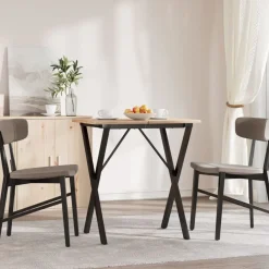 vidaXL Patas de mesa de comedor estructura X acero 60x50x73 cm Best