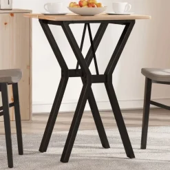 vidaXL Patas de mesa de comedor estructura Y acero 40x40x73 cm New