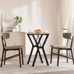 vidaXL Patas de mesa de comedor estructura Y acero 40x40x73 cm New