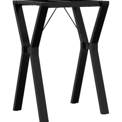 vidaXL Accesorios Para Mesas-Patas de mesa de comedor estructura Y acero 50x40x73 cm