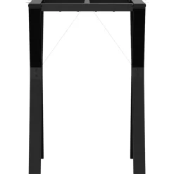 vidaXL Accesorios Para Mesas-Patas de mesa de comedor estructura Y acero 50x40x73 cm