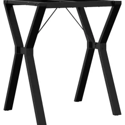 vidaXL Accesorios Para Mesas-Patas de mesa de comedor estructura Y acero 60x50x73 cm