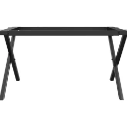 vidaXL Accesorios Para Mesas-Patas de mesa de centro estructura X acero 70x60x43 cm
