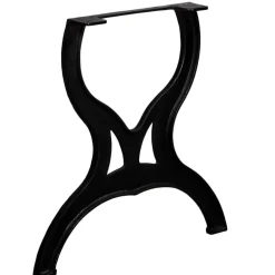 vidaXL Patas de mesa de comedor 2 uds estructura X hierro fundido New