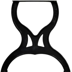 vidaXL Patas de mesa de comedor 2 uds estructura X hierro fundido New