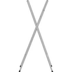 vidaXL Accesorios Para Mesas-Patas de mesa plegables acero galvanizado plata 45x53x108 cm