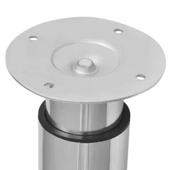 vidaXL Accesorios Para Mesas-Patas de mesa telescópicas 2 unidades cromo 710 mm-1100 mm