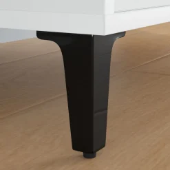 vidaXL Patas de Muebles 2 pcs Negro 54,1 x 54,1 x 100 mm Hierro Sale