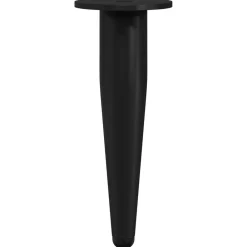 vidaXL Accesorios De Bricolaje-Patas de Muebles 2 pcs Negro Ø 40 x 98 mm Hierro