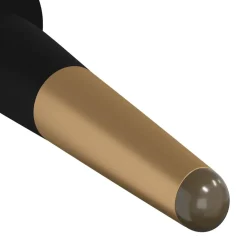 vidaXL Accesorios De Bricolaje-Patas de Muebles 2 pcs Negro y dorado Ø 40 x 98 mm Hierro