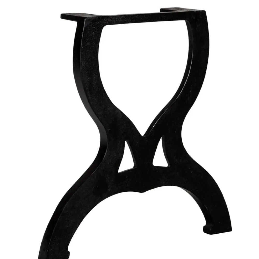 vidaXL Patas mesa de centro en hierro fundido 2 unidades forma X Clearance