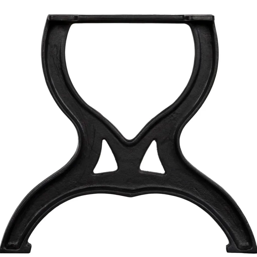 vidaXL Patas mesa de centro en hierro fundido 2 unidades forma X Clearance