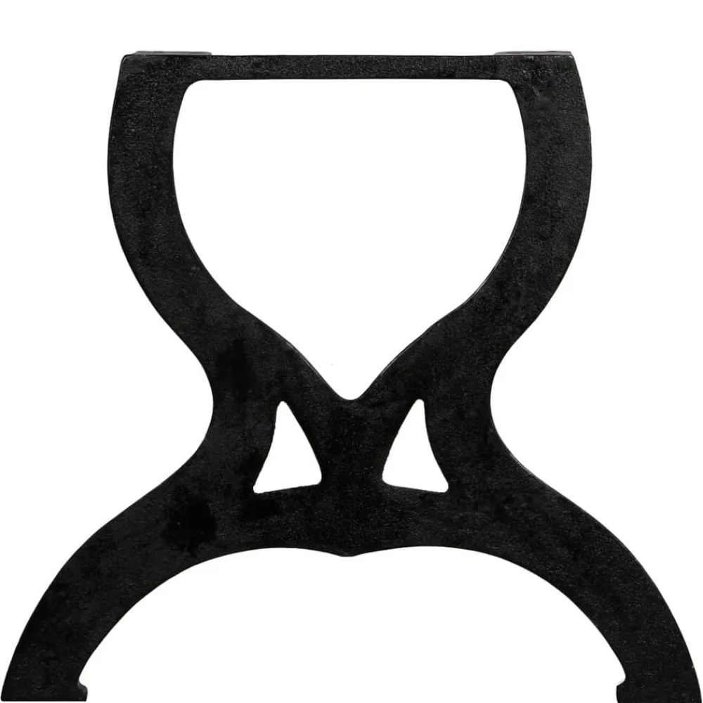 vidaXL Patas mesa de centro en hierro fundido 2 unidades forma X Clearance