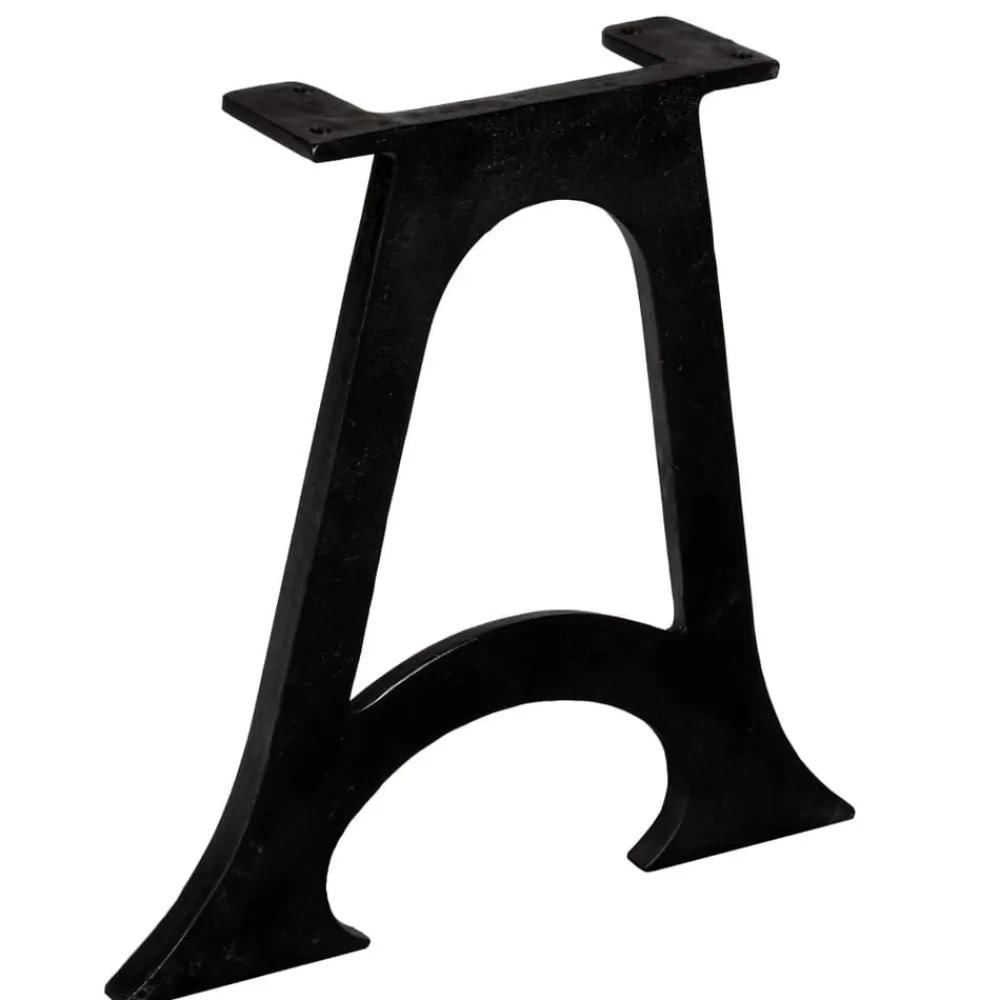 vidaXL Accesorios Para Mesas-Patas mesa de comedor en A hierro fundido base arqueada 2 uds
