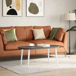 vidaXL Patas para mesa de centro cónicas (4 unidades), color , 30-31 cm, acero Blanco Clearance