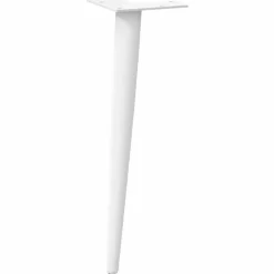 vidaXL Patas para mesa de centro cónicas (4 unidades), color , 30-31 cm, acero Blanco Clearance