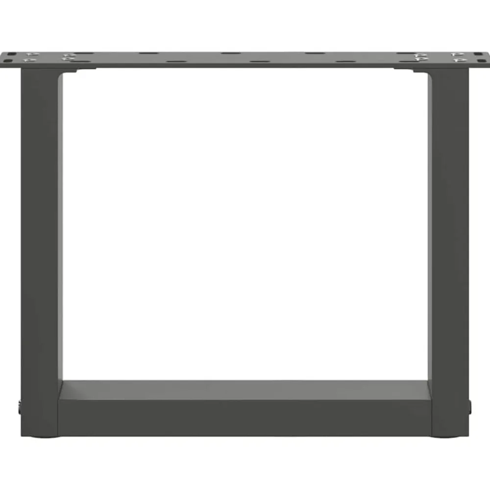 vidaXL Accesorios Para Mesas-Patas para mesa de centro en forma de U (2 unidades), , 30 x (30-31) cm, acero