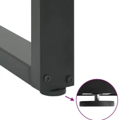 vidaXL Accesorios Para Mesas-Patas para mesa de centro en forma de U (2 unidades), , 30 x (30-31) cm, acero