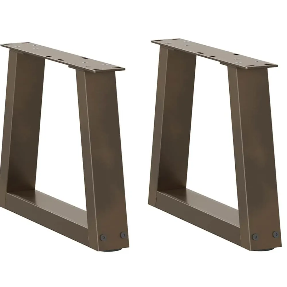 vidaXL Accesorios Para Mesas-Patas para mesa de centro en forma de V (2 unidades, acero , 30 x 30-31,3 cm)