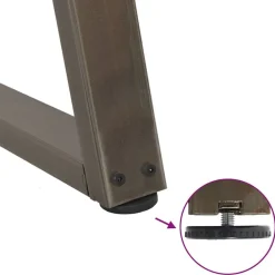 vidaXL Accesorios Para Mesas-Patas para mesa de centro en forma de V (2 unidades, acero , 30 x 30-31,3 cm)