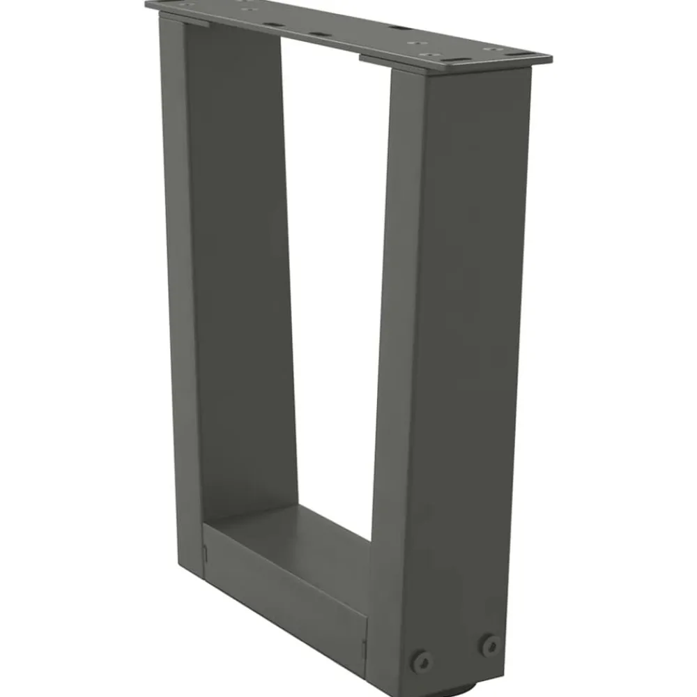 vidaXL Patas para mesa de centro en forma de V (2 unidades), , 30 x (30-31,3) cm, acero Antracita Best