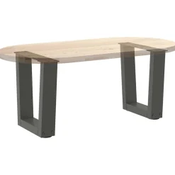vidaXL Patas para mesa de centro en forma de V (2 unidades), , 30 x (30-31,3) cm, acero Antracita Best