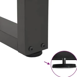 vidaXL Patas para mesa de centro en forma de V (2 unidades), , 30 x (30-31,3) cm, acero Antracita Best