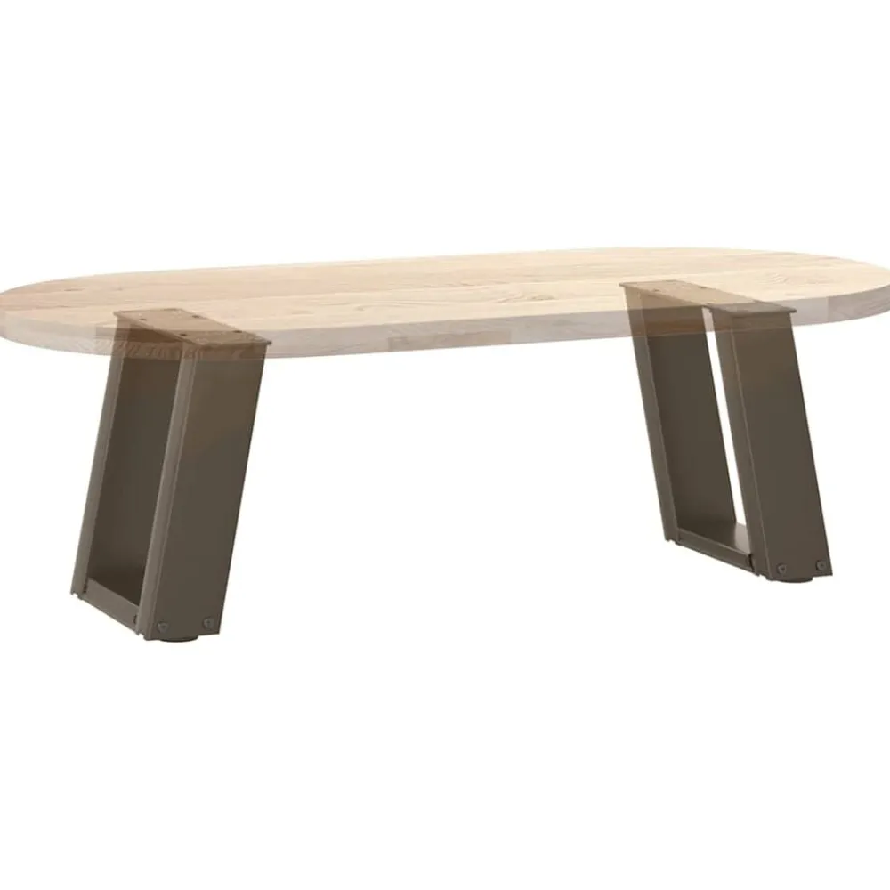 vidaXL Accesorios Para Mesas-Patas para mesa de centro en forma de U (2 unidades, acero , 30 x 30-31 cm)