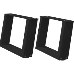 vidaXL Accesorios Para Mesas-Patas para mesa de centro en forma de U (2 unidades), color , 50 x (30-31) cm, acero