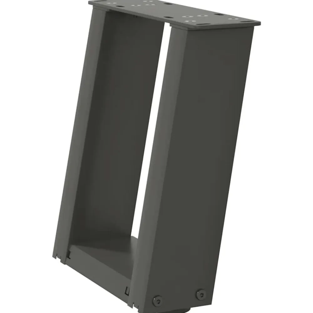 vidaXL Accesorios Para Mesas-Patas para mesa de centro en forma de U (2 unidades), , 30 x (30-31) cm, acero