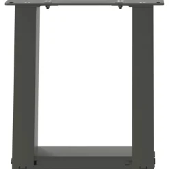 vidaXL Accesorios Para Mesas-Patas para mesa de centro en forma de U (2 unidades), , 30 x (30-31) cm, acero