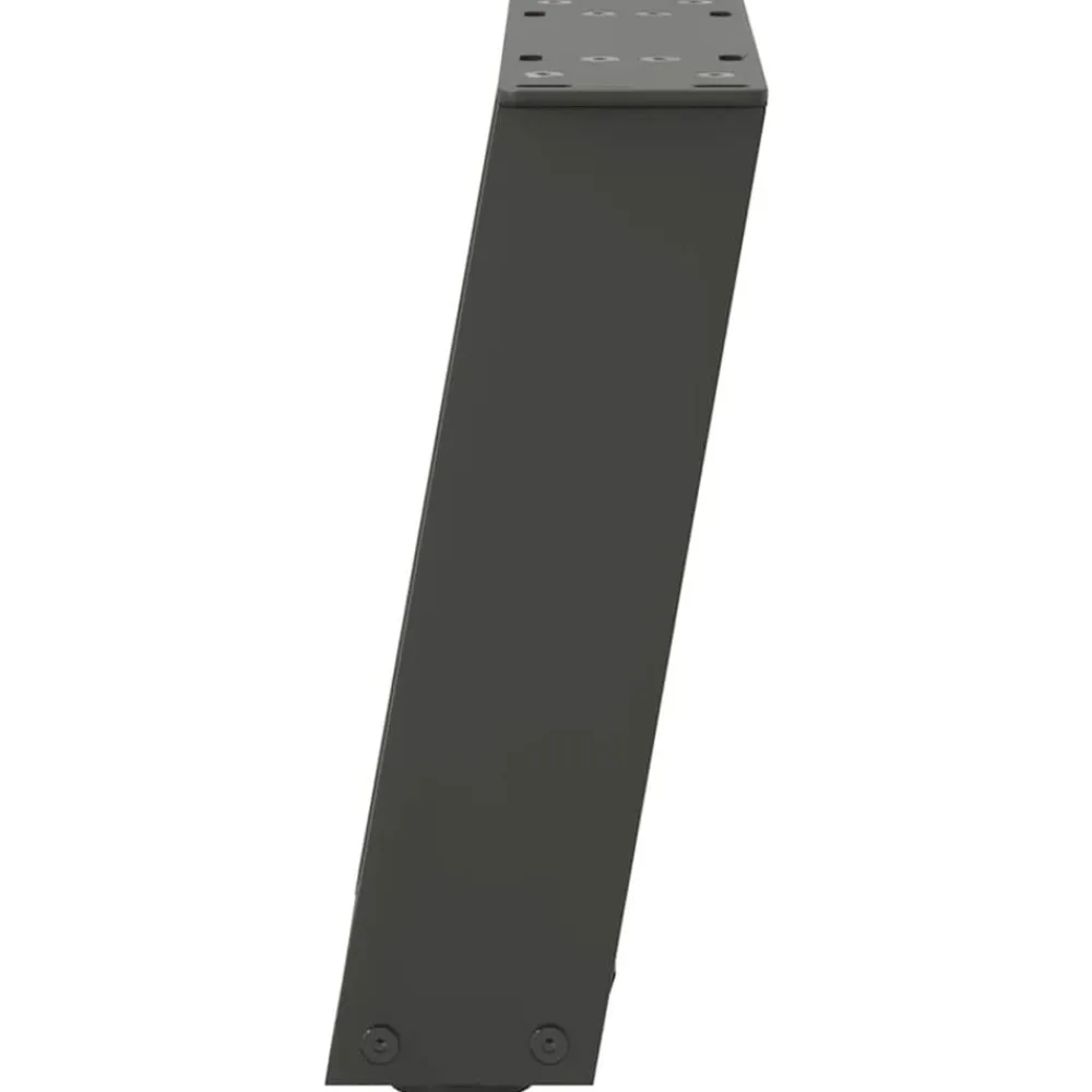 vidaXL Accesorios Para Mesas-Patas para mesa de centro en forma de U (2 unidades), , 30 x (30-31) cm, acero