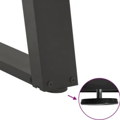 vidaXL Accesorios Para Mesas-Patas para mesa de centro en forma de U (2 unidades), , 30 x (30-31) cm, acero