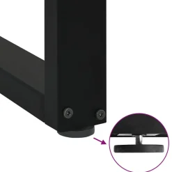 vidaXL Accesorios Para Mesas-Patas para mesa de centro en forma de U (2 unidades), color , 30 x (30-31) cm, acero